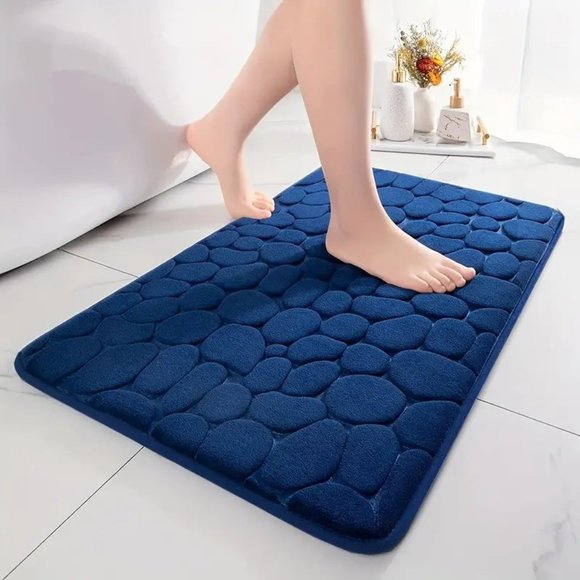 Bath Nwt Navy Blue Bath Mat Poshmark